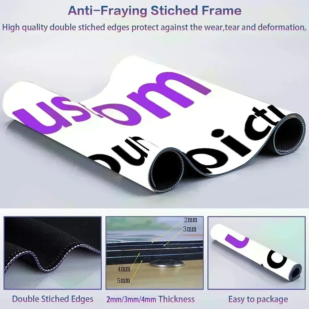 Printmat™ | Premium Mouse Pad with Stitched Edges - Gadgetgholam